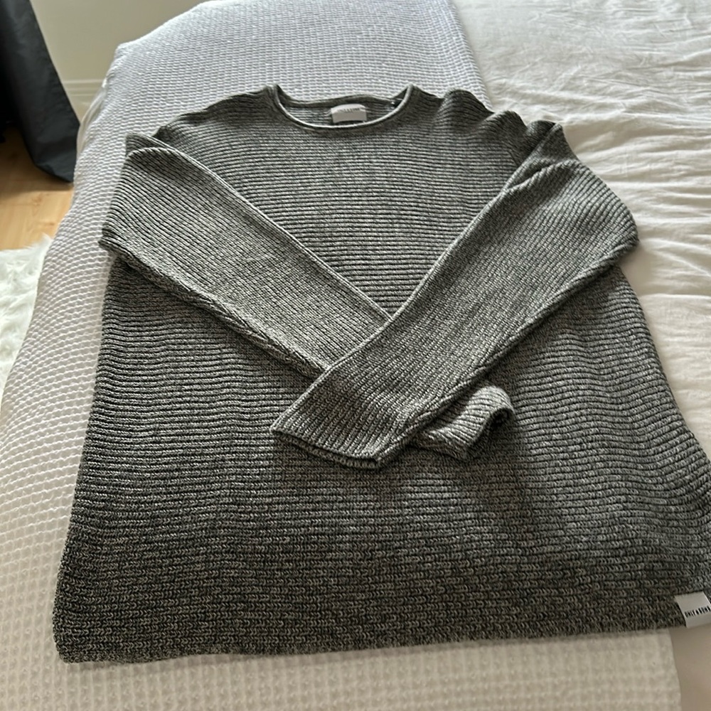 only and sons sweater size xxl very small fit. my husband usually wears a xl